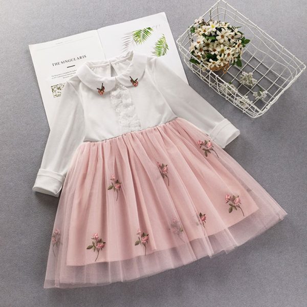 Elegant Girls clothing set new spring autumn Kids princess coat+dress 2Pcs suit for girl party children clothes - Image 4