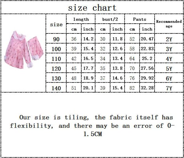 Kids Girls Summer Pajamas Children Sleepwear Baby Pajamas Sets Girls Flower Lace Cotton Nightwear Clothes Kids Clothing 2-7Y - Image 6