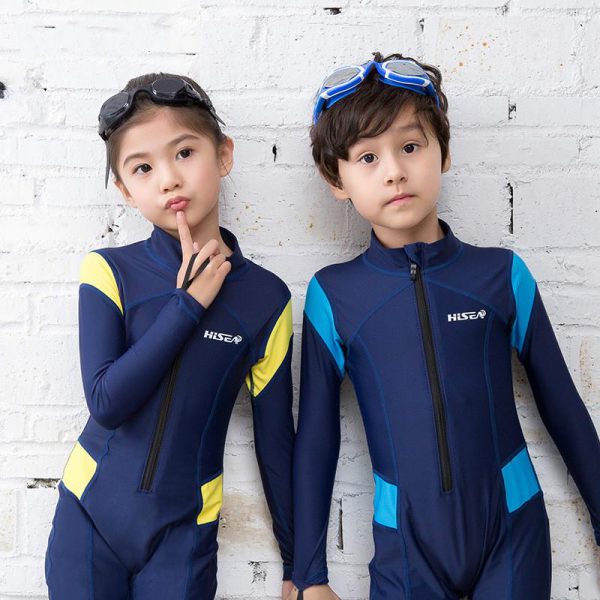 Kid Children Lycra Wetsuit Rashguard Surf Clothing Sunscreen Swimsuit Warm - Image 2